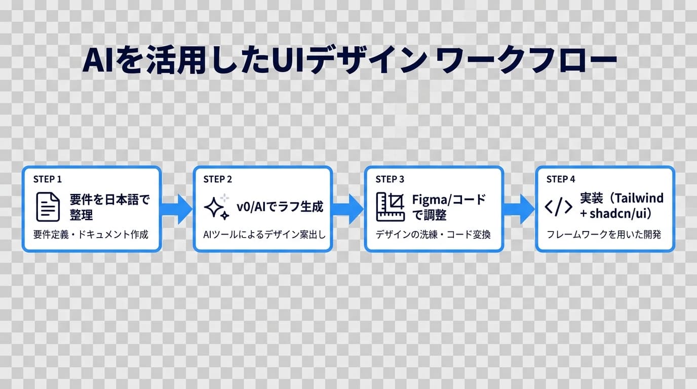 AIを活用したUIデザインワークフローの全体像